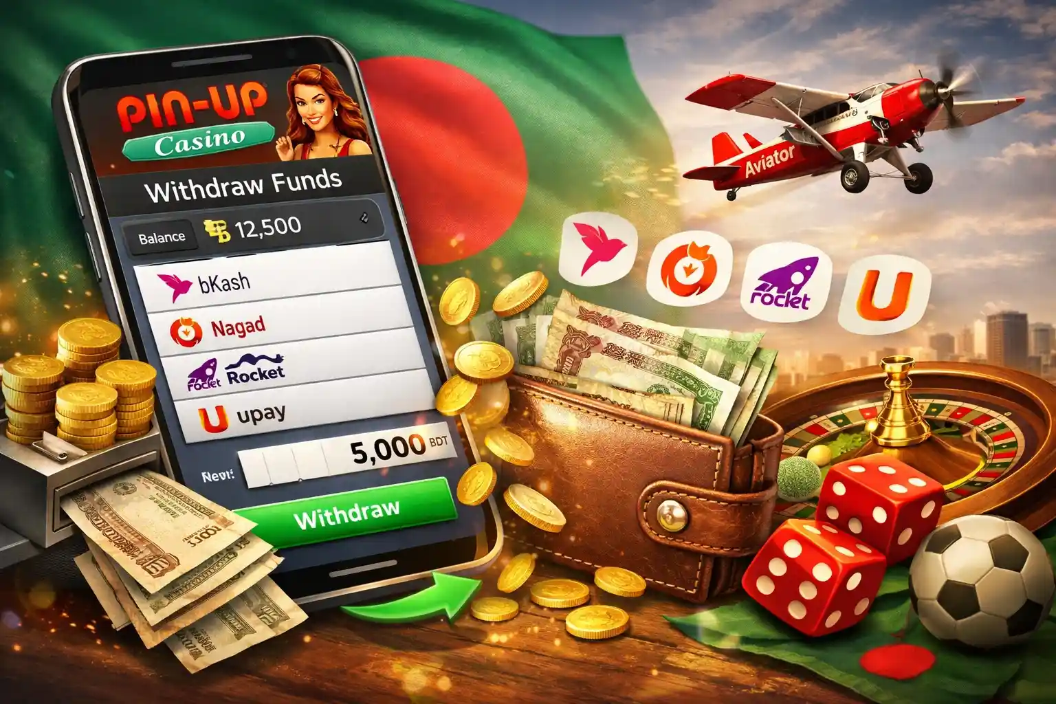 withdraw money from Pin Up Casino